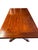 1970s Solid Wood Trestle X Brace Leg Table For Sale - Image 4 of 12