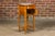 Wood French 19th Century Pine Faux Bamboo Side Table with Marble Top, Door and Drawer For Sale - Image 7 of 12