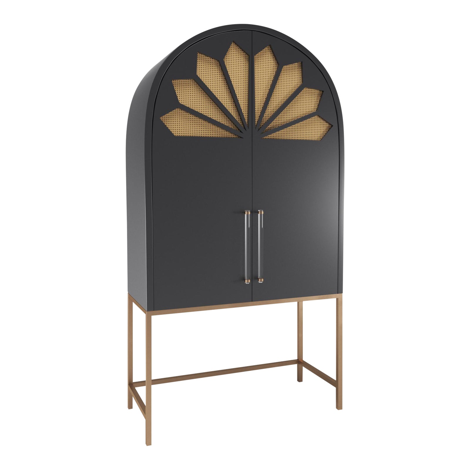 Calzada Secretary Desk Black Iron Chairish