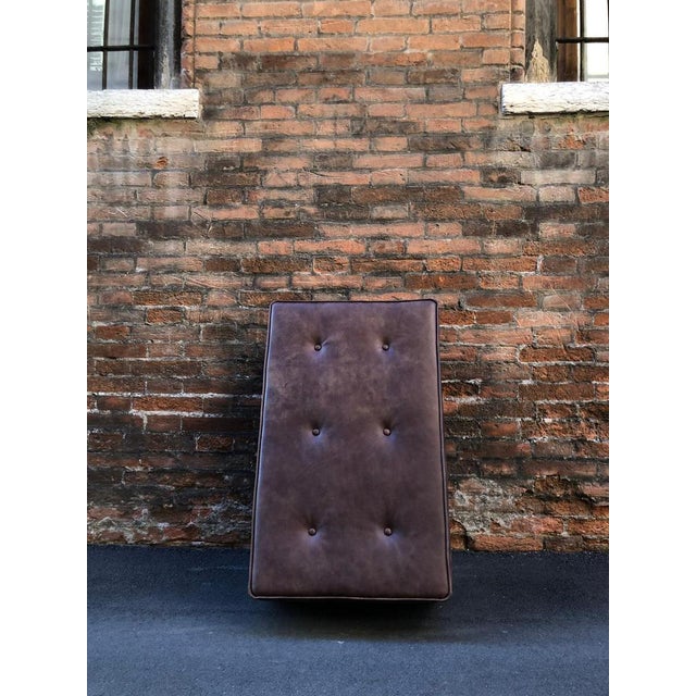 Animal Skin Leather Pouf from Pescetta For Sale - Image 7 of 17