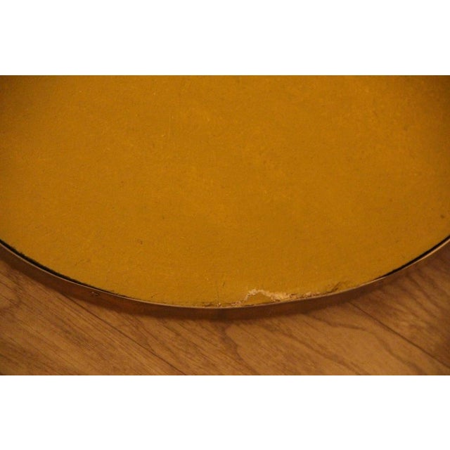Brass Wall Mirror in the style of Gio Ponti, 1950s For Sale - Image 13 of 18