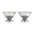 1940s Art Deco Georg Jensen Sterling Silver Salts, Model - Pair For Sale