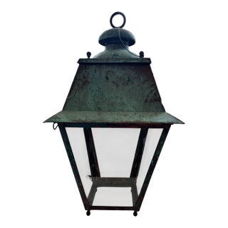 19th Century French Antique Copper Lantern For Sale