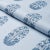 Schumacher Schumacher Askandra Flower Fabric In Chambray For Sale - Image 4 of 4