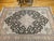 Black Fine Persian Tabriz Rug, Hand-Knotted Wool & Silk, Geometric Heriz Pattern, Black & Ivory, 7x10 For Sale - Image 8 of 17