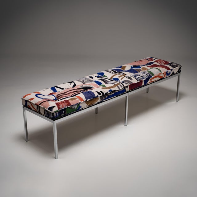 Mid-Century Modern Model 2530-6 4-Seater Bench by Florence Knoll for Knoll Inc., 1960s For Sale - Image 3 of 11
