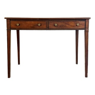 Vintage Mahogany Console Table with Drawers, 1950s For Sale
