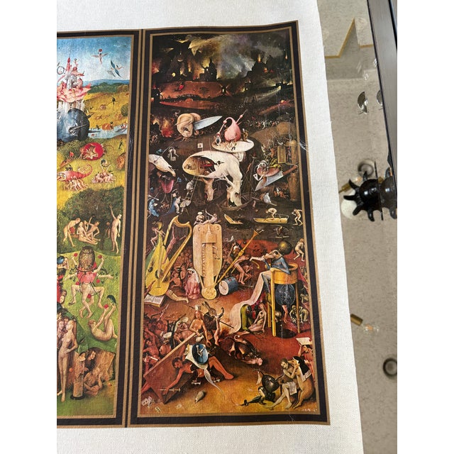 Garden of Earthly Delights Print on Canvas From Spain For Sale - Image 4 of 12