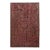 Vintage Handmade Hand Carved Red Wall Panel | Farmhouse Style Wall Decoration | 37 Inch Tall Decorative Wall Panel | Distressed Wall Decor For Sale