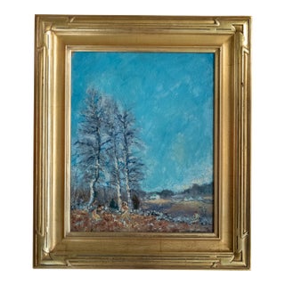 20th Century American Impressionist Landscape With Trees by Ernest Frederick Meyer For Sale