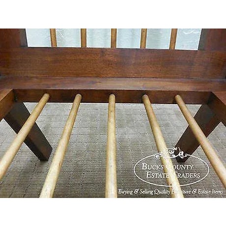 Hand Crafted Bucks County Studio Walnut Arm Chair For Sale - Image 11 of 13