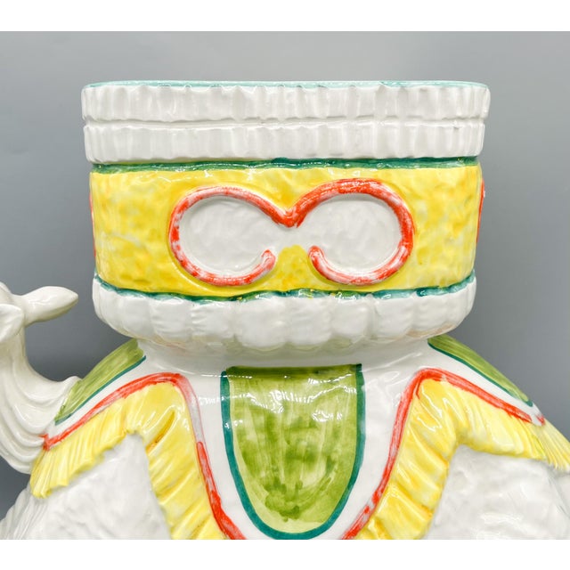 Mid 20th Century Large Italian Vintage Ceramic Camel Planter or Cachepot - Whimsical, Hollywood Regency, Mid-Century Modern For Sale - Image 5 of 17