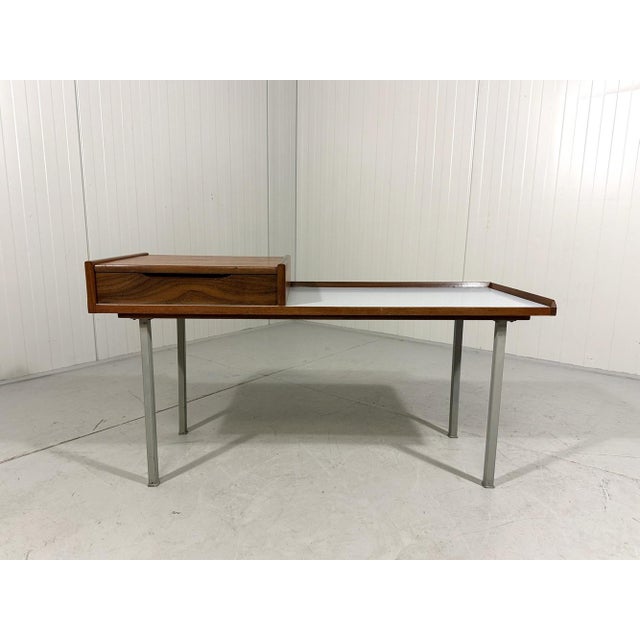 Mid-Century Modern Telephone Bench Hall Bench, 1960s For Sale - Image 3 of 15