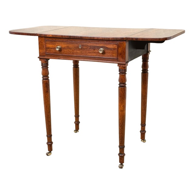 Early 19th Century Regency Rosewood Pembroke Table For Sale