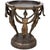 Brown Italian Art Nouveau Bronze Pedestal Side Tables with Dancers, 1920s, Set of 2 For Sale - Image 8 of 9