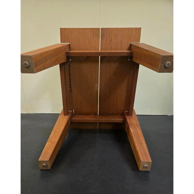 Wood Íkonos Dressing Table Stool by Rob Edley Welborn For Sale - Image 7 of 8