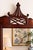 Vintage Chinoiserie Pagoda Crest Mahogany Wall Mirror With Fretwork Panel – Mid Century Hollywood Regency For Sale In Los Angeles - Image 6 of 8