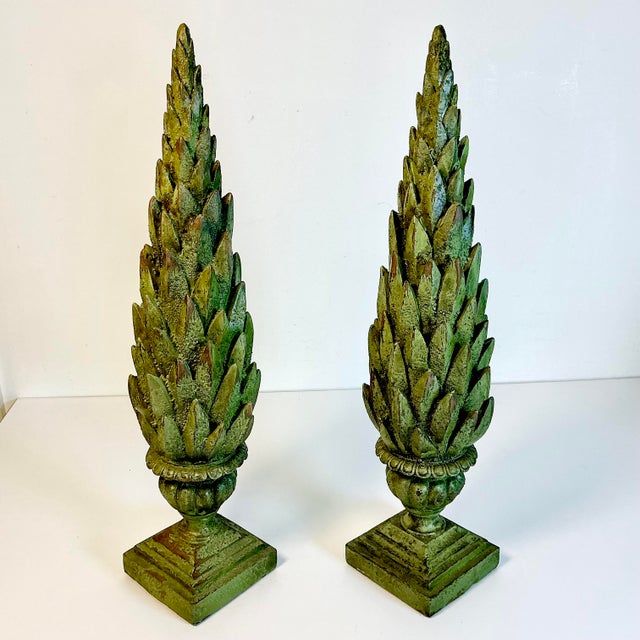 Mid-Century Neoclassical Hollywood Regency Greek Laurel Tree Topiaries - A Pair For Sale - Image 17 of 17