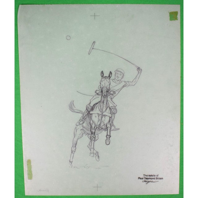 Art Sz: 12"H x 10"W Provenance: The Estate of Paul Desmond Brown