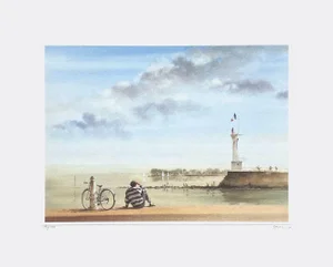 1994 Alain Gaudin the Lighthouse Lithograph