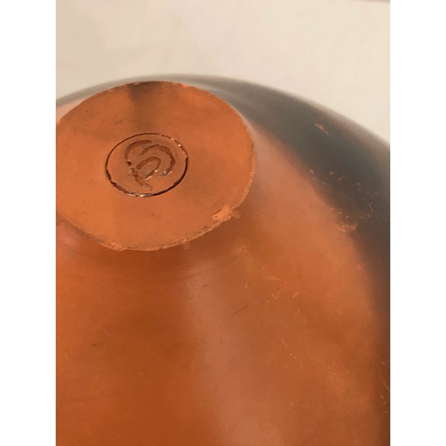 Late 20th Century Artist Signed Pottery Vase For Sale - Image 10 of 12