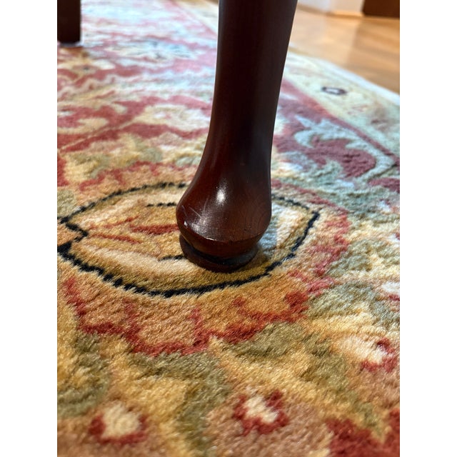 Styled After Thomasville Collector's Cherry Dining Table and Chairs For Sale - Image 14 of 15