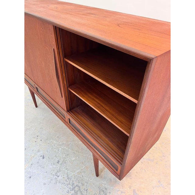High Sideboard in Teak, Denmark, 1960s For Sale - Image 5 of 11