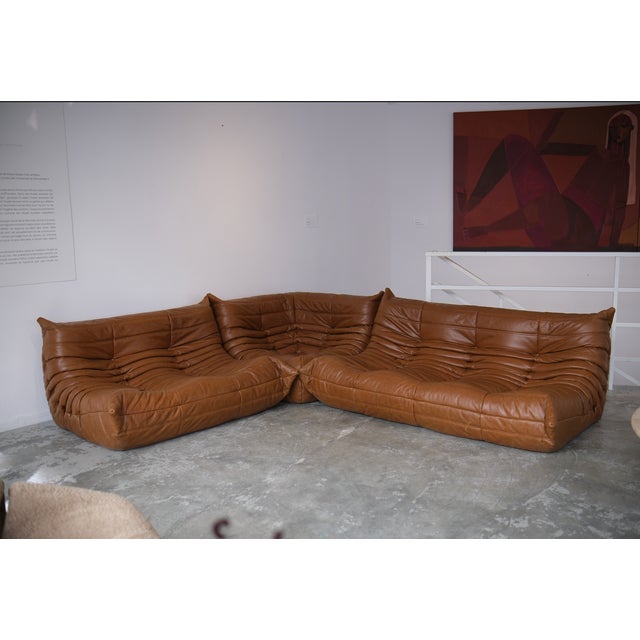 Togo Sofa Set by Michel Ducaroy for Ligne Roset, 1975, Set of 3 For Sale - Image 10 of 10