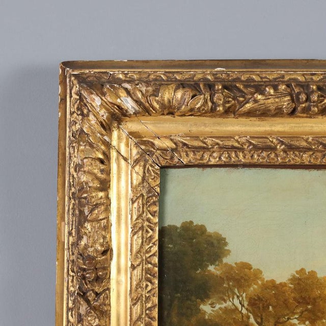 Dutch School, Landscape Painting with Figures, 18th Century, Oil on Canvas For Sale - Image 10 of 14