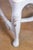 Light Gray Pair of Scandinavian Rococo Style Painted Armchairs For Sale - Image 8 of 10