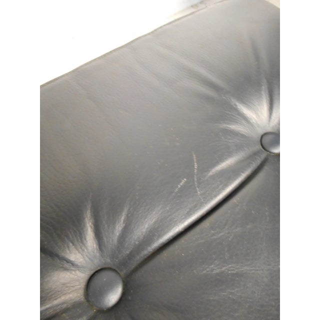 Contemporary Modern Reclining Swivel Lounge Chair and Ottoman For Sale - Image 11 of 12