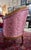 1900-1909 Turn of the Century French Walnut Settee Mauve Rose For Sale - Image 4 of 7