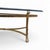 Hollywood Regency Late 20th Century Attributed LaBarge Glass Top Brass Coffee Table For Sale - Image 3 of 18