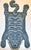 Vintage Blue Tibetan Tiger Hunting Shape Persian Rug For Sale - Image 4 of 7