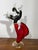 Elegant and elongated hand blown Murano sculpture of a flamenco dancer.