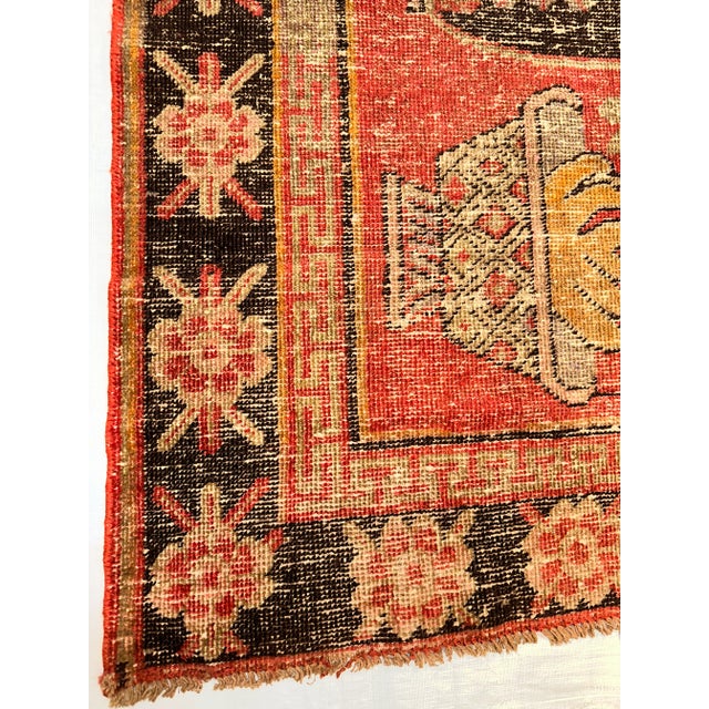 Traditional 19th Century Authentic Khotan Samarkand Rug For Sale - Image 3 of 5