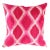 Contemporary Turkish Rose Colors Velvet Silk Ikat Pillow For Sale