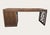 Modernist Sculptural Walnut Desk With Asymmetrical Geometric Base For Sale In Los Angeles - Image 6 of 17