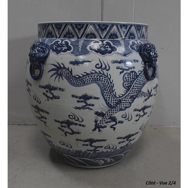 Large Chinese Ceramic Vase, 1950s For Sale - Image 16 of 18
