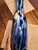 Mid 20th Century Stunning 25" Murano Cobalt Blue Millefiori Vase Hand-Blown Statement Piece For Sale - Image 10 of 12