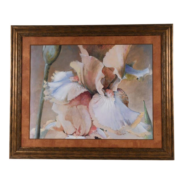 Framed Dennis Carney Giclée "Golden Iris Ii" Print For Sale