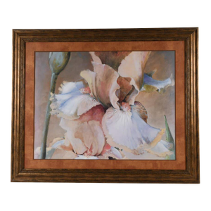 Framed Dennis Carney Giclée "Golden Iris Ii" Print
