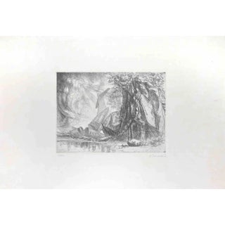 Riccardo Tommasi Ferroni, Airplane Crash, Etching, 1970s For Sale