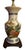 1970s Vintage Porcelain Vase Lamp Titled 'Peacock and Floral Design' by Andrea by Sadek For Sale - Image 5 of 12