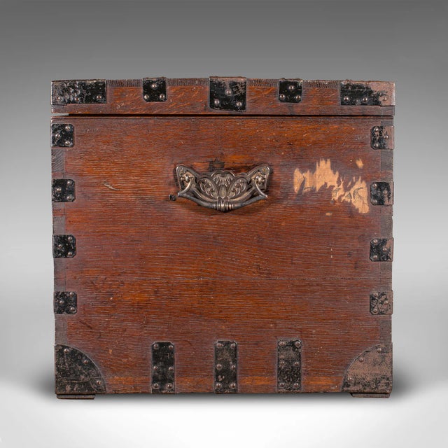 1880's Antique Fitted Silver Chest For Sale - Image 6 of 12