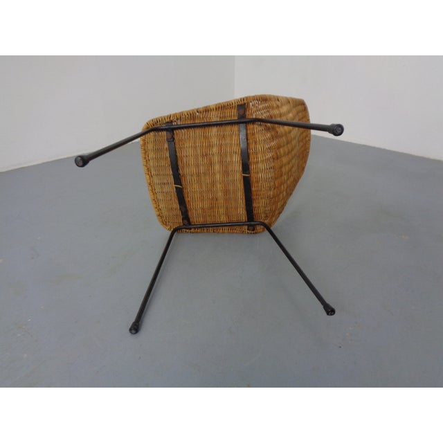 Basket Chair by Gian Franco Legler, Italy, 1950s For Sale - Image 11 of 15