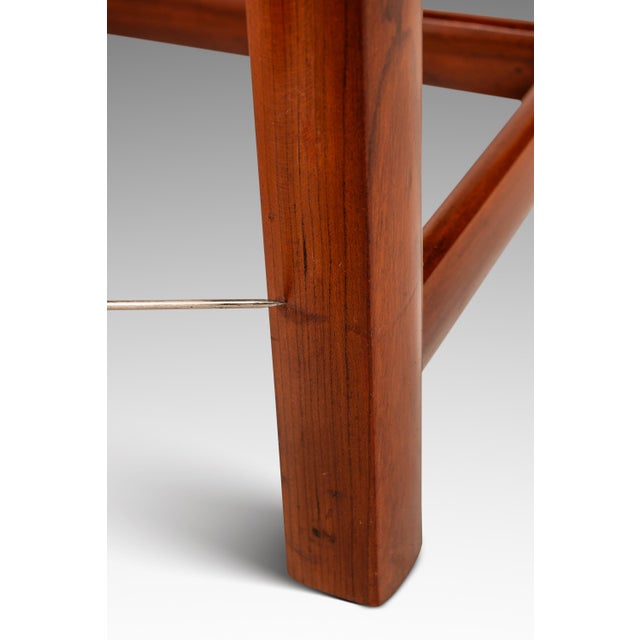 Rare Mid-Century Modern Cane-Backed Armchair in Walnut & Bouclé Attributed to Michael Taylor for Baker Furniture (New World Collection), Usa, C. 1960s For Sale - Image 18 of 18
