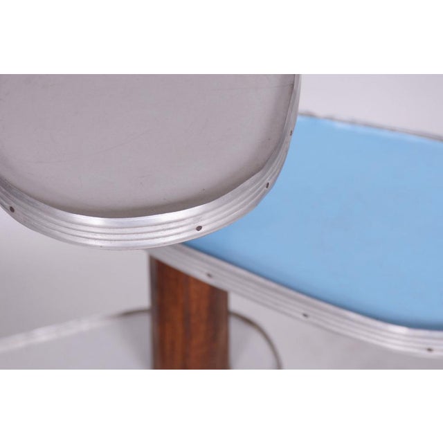 1950s Mid-Century Flower Stand in Beech & Aluminium, 1950s For Sale - Image 5 of 9