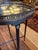Traditional Black Marble Top Round End Table With Brass Gallery For Sale In Philadelphia - Image 6 of 9