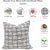 Fabdivine Handcrafted Block Print Cushion Cover 14x20 Inch Thick Cotton White-Bijani For Sale - Image 6 of 6